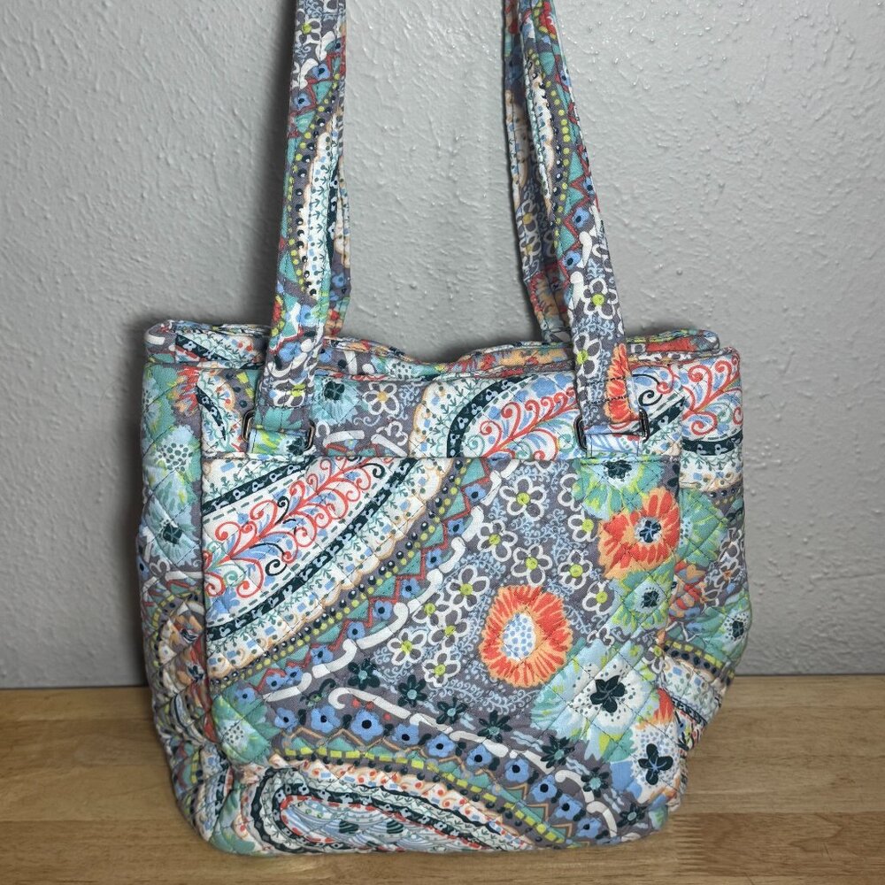 Vera Bradley Multi-Compartment Shoulder Bag in Citrus Paisley - Picture 3 of 11